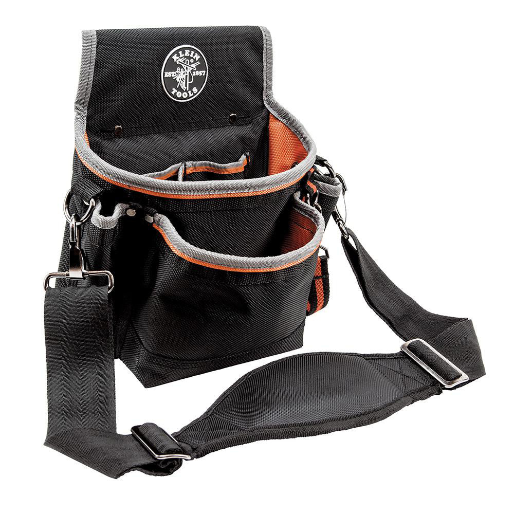 Klein Tools 5243 Tool Pouch 15 Pockets, Black