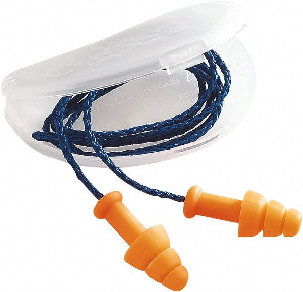 Howard Leight R-01520 Earplug 25dB, Polyurethane, Flanged, Push-In Stem, Corded