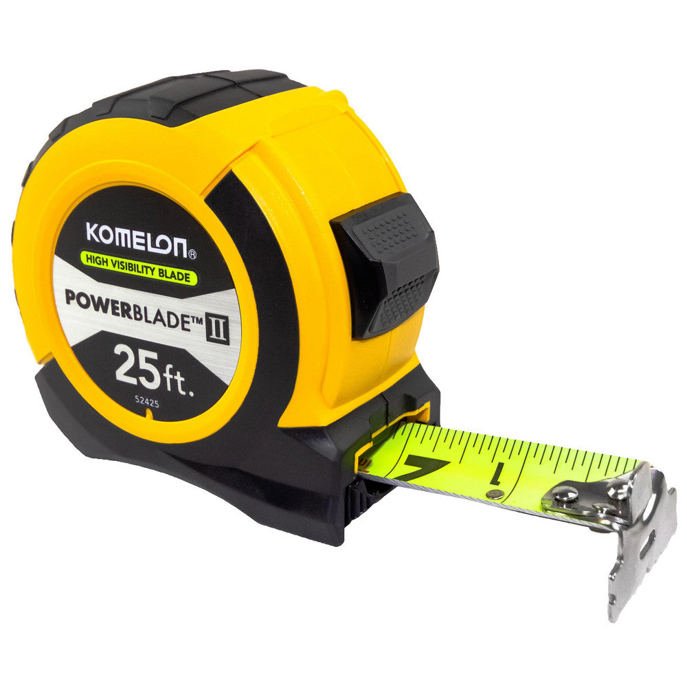 Komelon 52425 Tape Measure 25' Long, 1-1/16" Width, Yellow Blade