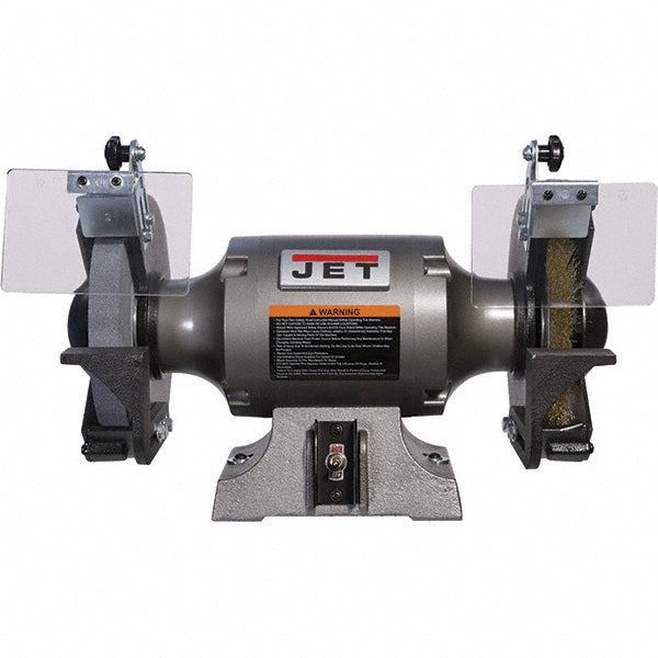 Jet 577128 Bench Grinder 8" Wheel Dia, 5/8" Arbor Hole Dia, 1 hp