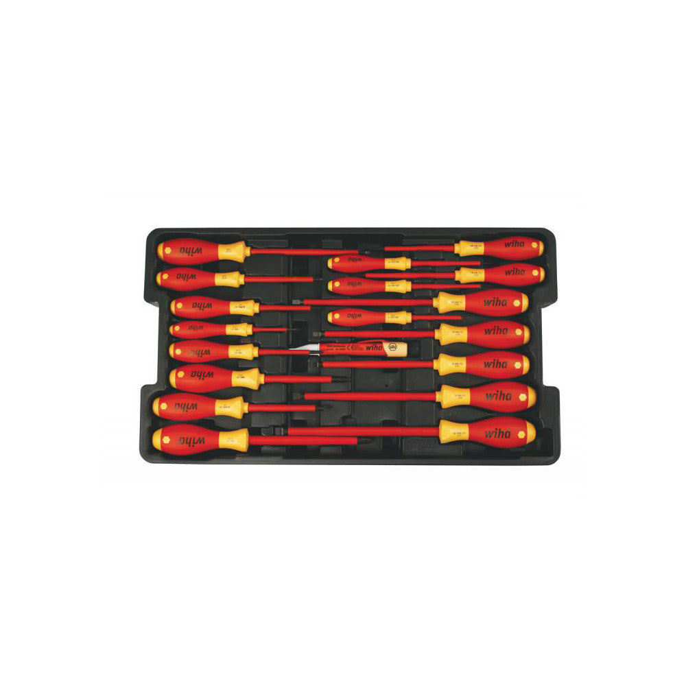 Wiha 32095 Screwdriver Set 19 Pc, Phillips, Slotted, Square & Terminal Xeno