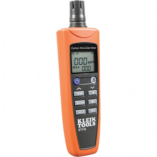 Klein Tools ET110 Multi-Gas Detector Carbon Monoxide, Audible & Visual Signal, LCD