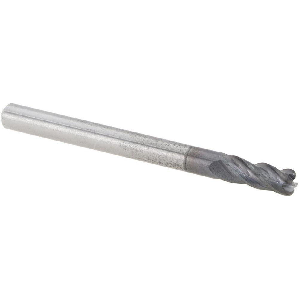 Supermill 5251073 Corner Radius End Mill 1/8" Dia, 1/4" LOC, 0.0300" Radius, 4 Flute, Solid Carbide