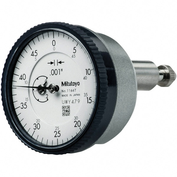 Mitutoyo 1166A Dial Drop Indicator 0.2000" Max Measurement, 0-50 Dial Reading, 0.001000" Accuracy