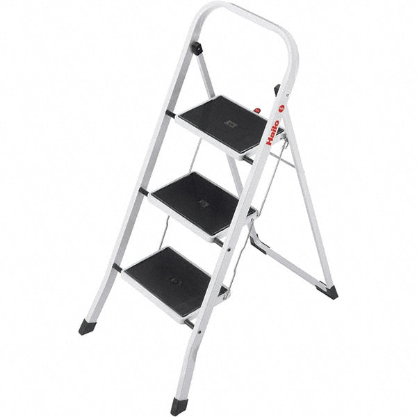 Hailo 9204015096 3-Step Steel Step Ladder EN14183
