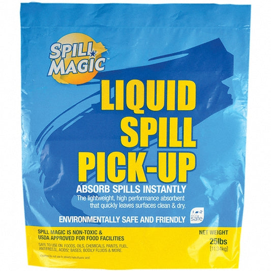 Spill Magic 97125 Sorbent 25 lb Bag, Granular Powder, Application Spill Containment