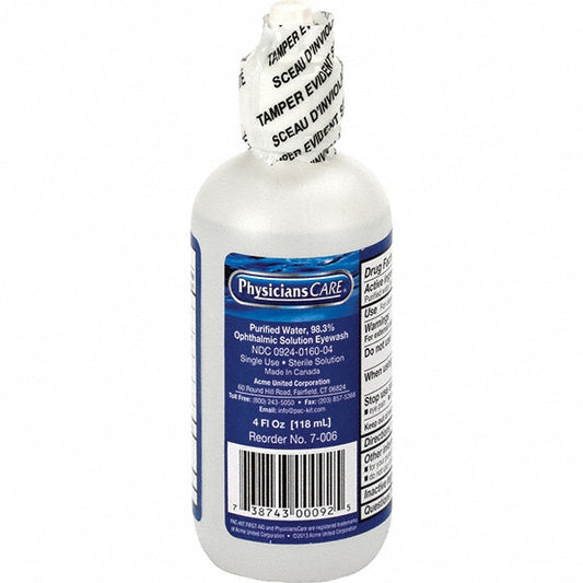 PhysiciansCare FAE-7016 4 oz, Disposable Eyewash Bottle