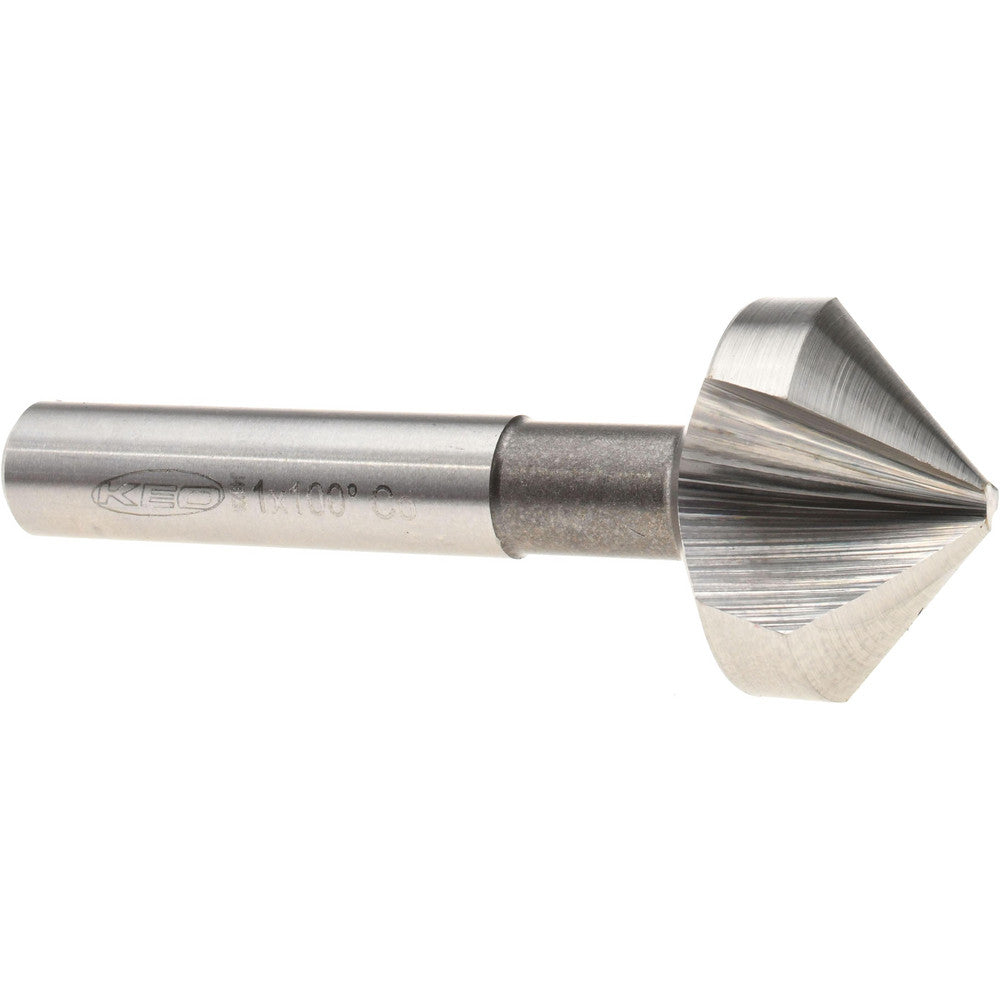 Keo 919-000-295 Countersink 1" Head Dia, 100.00 deg Included Angle, 3 Flute, Cobalt Steel, Right Hand Cut