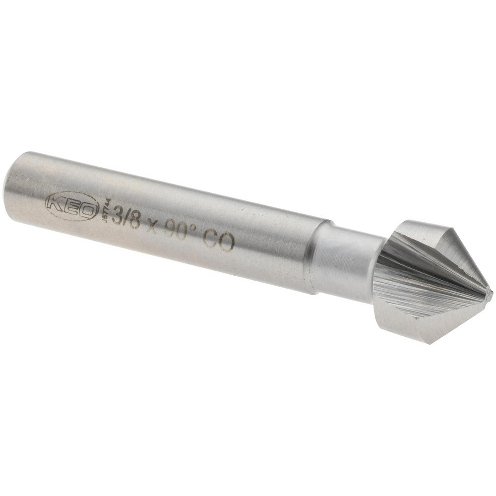 Keo 919-000-283 Countersink 3/8" Head Dia, 90.00 deg Included Angle, 3 Flute, Cobalt Steel, Right Hand Cut