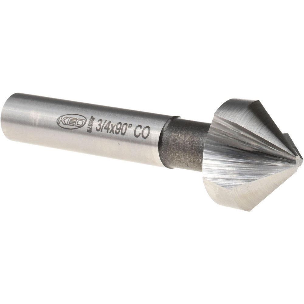 Keo 919-000-286 Countersink 3/4" Head Dia, 90.00 deg Included Angle, 3 Flute, Cobalt Steel, Right Hand Cut