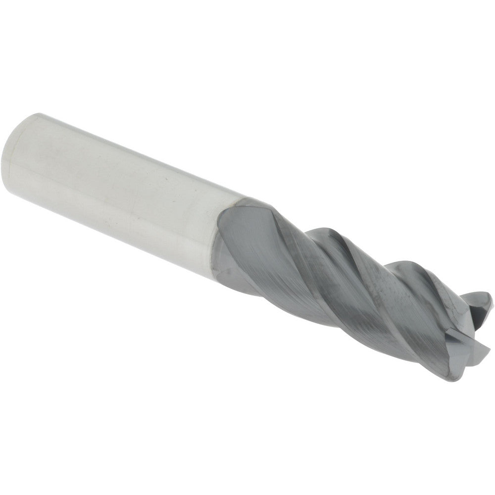 Accupro 310307 Corner Radius End Mill 1/2" Dia, 1-1/4" LOC, 38 deg Helix, Corner Radius End, Centercutting Series HS