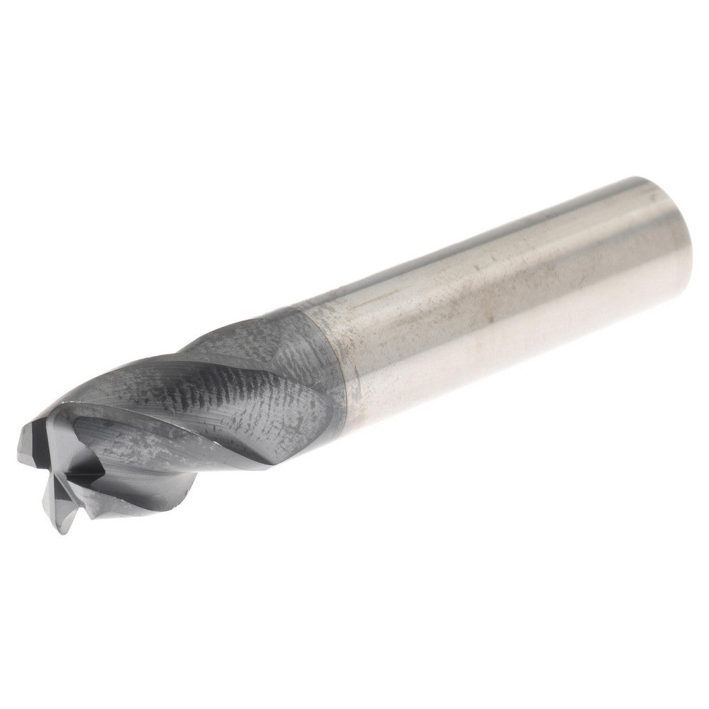 Accupro 310212 Corner Radius End Mill 3/8" Dia, 1/2" LOC, 38 deg Helix, Corner Radius End, Centercutting Series HS