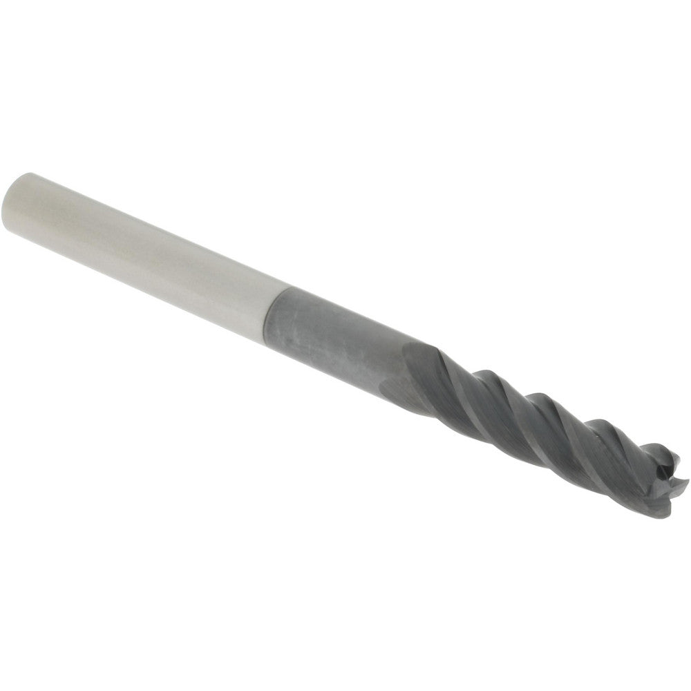 Accupro 310133 Corner Radius End Mill 1/4" Dia, 1" LOC, 38 deg Helix, Corner Radius End, Centercutting Series HS