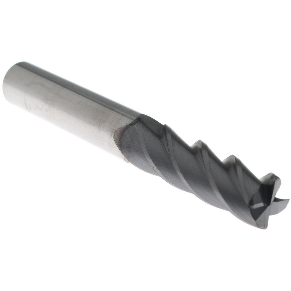 Accupro 310238 Corner Radius End Mill 3/8" Dia, 1-1/4" LOC, 38 deg Helix, Corner Radius End, Centercutting Series HS