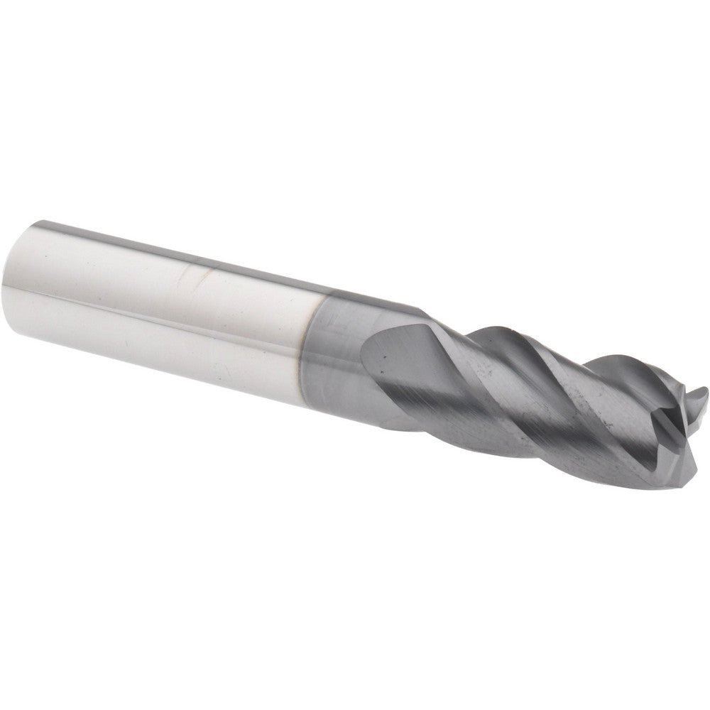Accupro 310290 Corner Radius End Mill 1/2" Dia, 1" LOC, 38 deg Helix, Corner Radius End, Centercutting Series HS