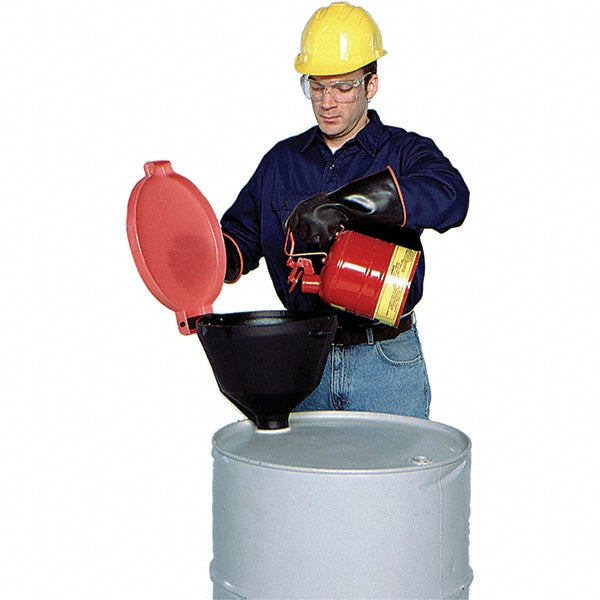 UltraTech 0651 11" High x 13" Diam, Polyethylene, Burp Free Funnel