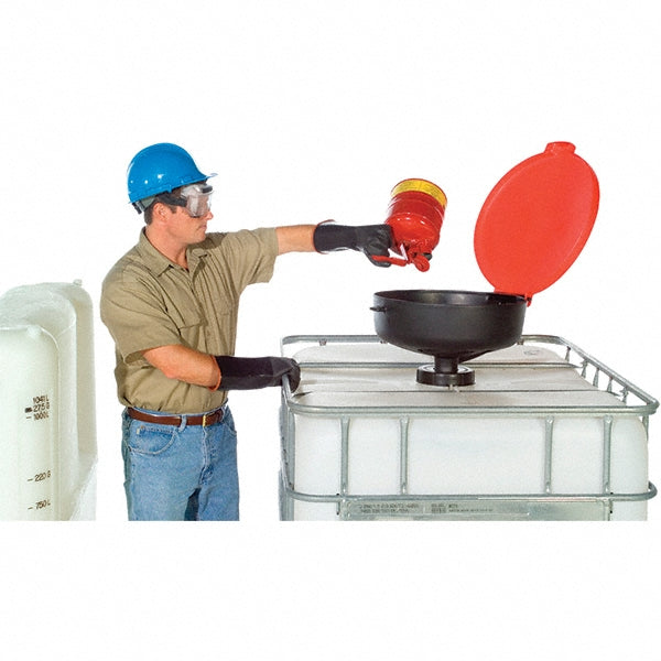 UltraTech 0656 11-1/2" High x 22" Diam, Polyethylene, Burp Free Funnel