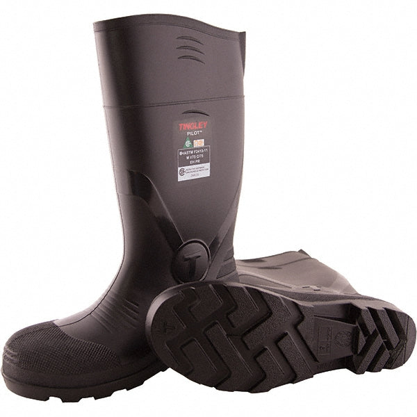 Tingley 31341.13 Work Boot Size 13, Polyvinylchloride, Steel Toe, Knee Boot