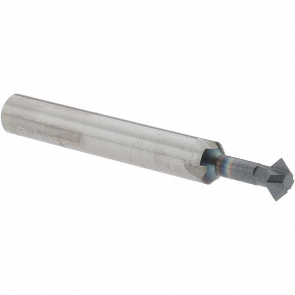 Accupro 31583974 Double Angle Milling Cutter 90 &deg, 1/4" Cut Dia, 1/8" Cut Width, 1/4" Shank Dia, Solid Carbide