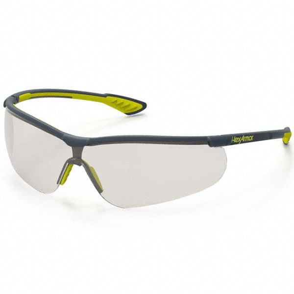 HexArmor 11-15006-04 Safety Glass Anti-Fog & Scratch-Resistant, Polycarbonate, Gray Lenses, Full-Framed, UV Protection