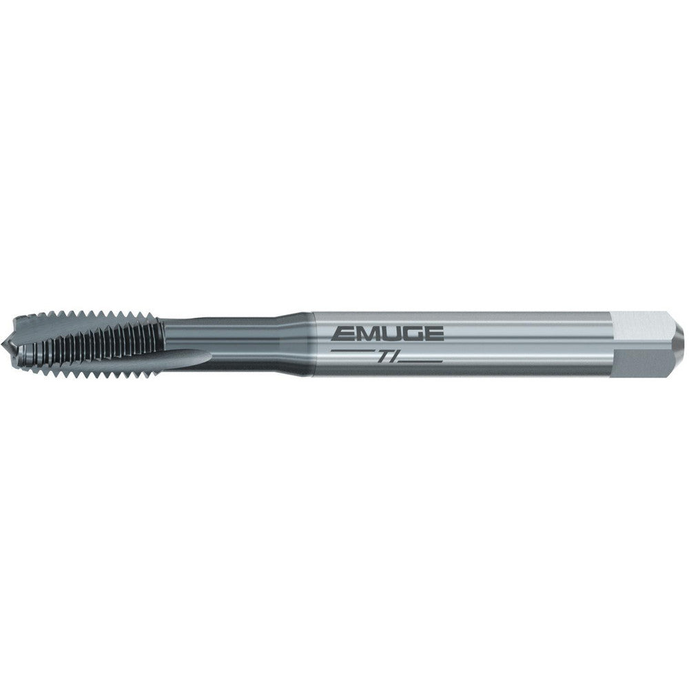 Emuge BU309611.5001 Spiral Point Tap #2-56 UNC, 2 Flutes, Plug, 3B Class of Fit, Cobalt, TiCN Coated
