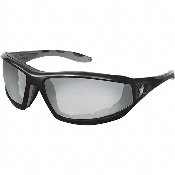 MCR Safety RP219DC Safety Glasses Anti-Fog & Scratch-Resistant, Polycarbonate, Clear Mirror Lenses, Full-Framed