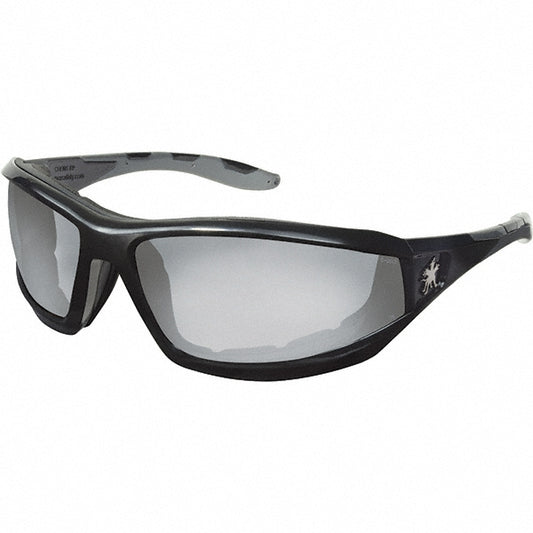 MCR Safety RP219DC Safety Glasses Anti-Fog & Scratch-Resistant, Polycarbonate, Clear Mirror Lenses, Full-Framed