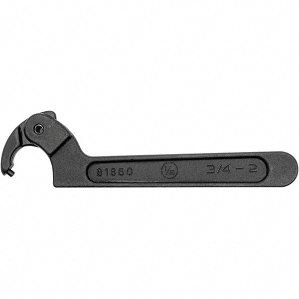 GEARWRENCH 81860 Spanner Wrenches & Sets Wrench Type Adjustable Pin Spanner  Maximum Capacity (mm) 51.00  Maximum Capacity (Inch) 2  Overall Length (Inch) 6.200000  Overall Length (mm) 157.00  Pin Diameter (Decimal Inch) 0.1270