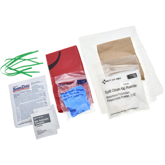 First Aid Only 21-760 Body Fluid Cleanup Container Type Biohazard Bag  