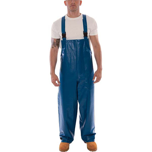 Tingley O44041.2X Rain Bib Overalls Size 2X-Large, Arc Rating 14 cal/sq cm, Blue, Nomex