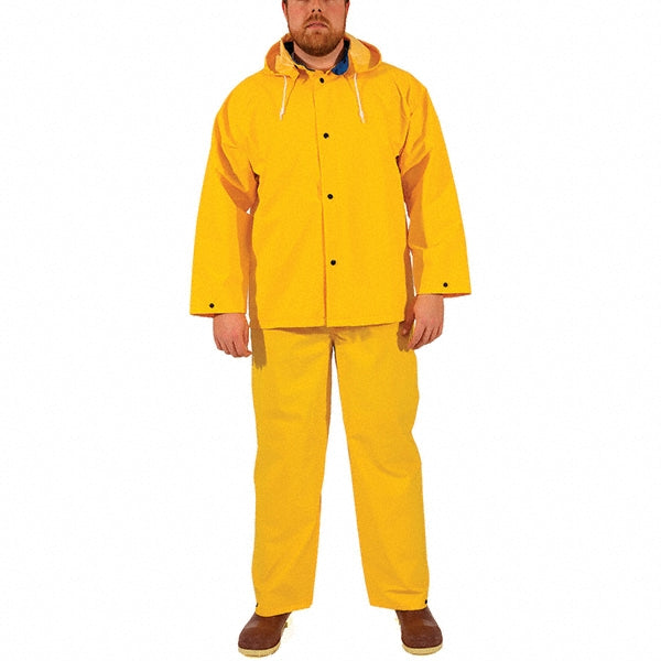 Tingley S53307.2X Rain Suit with Pants Size 2X-Large, Non-Hazardous Protection, Yellow, Polyester