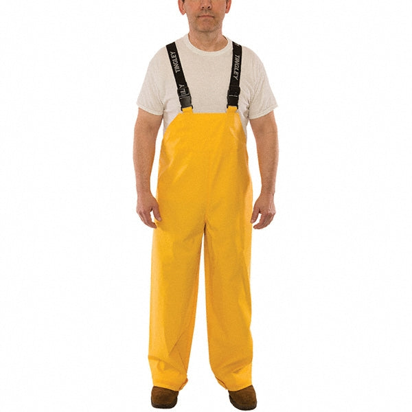 Tingley O33017.XL Rain Bib Overalls Size X-Large, Yellow, PVC