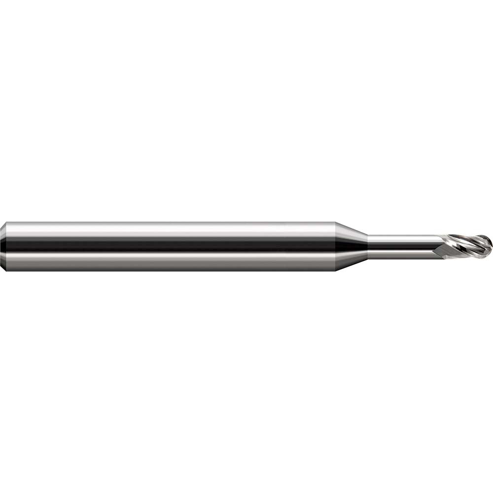 Harvey Tool 33462 Ball End Mill 0.0620" Dia, 0.0930" LOC, 3 Flute, Solid Carbide