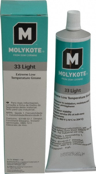 Dupont 0131959 Low Temperature Grease 5.3 oz Tube, Lithium & Phenylmethyl Silicone