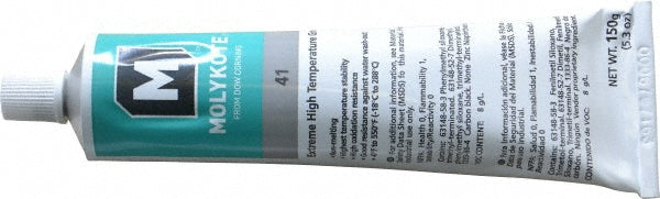 Dupont 0131984 High Temperature Grease 5.3 oz Tube, Lithium & Phenylmethyl Silicone