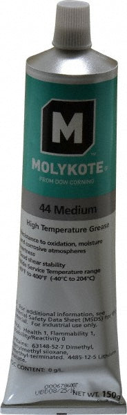 Dupont 0131992 High Temperature Grease 5.3 oz Tube, Lithium & Phenylmethyl Silicone