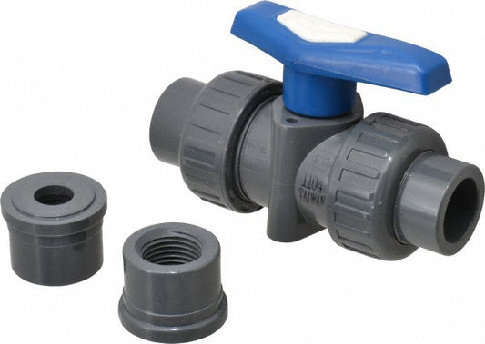Simtech TBB 101 1 005 True Union Manual Ball Valve 1/2" Pipe, Full Port