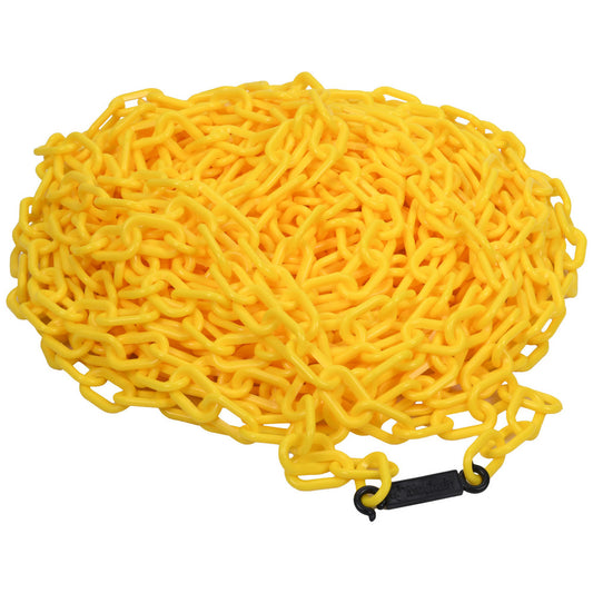 PRO-SAFE CH-YLW-100B-HD Heavy-Duty Chain Plastic, Yellow, 100' Long, 2" Wide