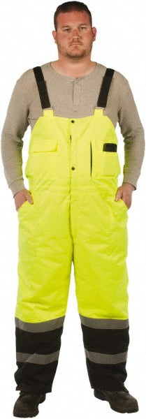 Utility Pro Wear UHV500-M-Y Rain Bib Overalls Size Medium, Polyester