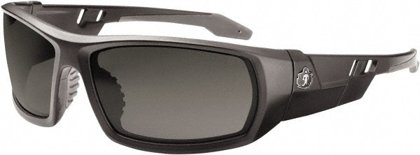 Ergodyne 50430 Safety Glasses Scratch-Resistant, Polycarbonate, Smoke Lenses, Full-Framed