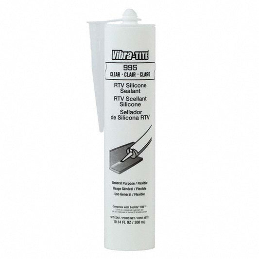 Vibra-Tite 99530 300 mL Cartridge, Clear RTV Silicone Sealant