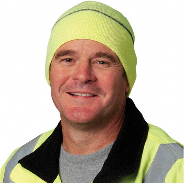 PIP 360-BEANNIELY Beanie Hat Size Universal, Yellow, Low Light Protection & Reflective Piping