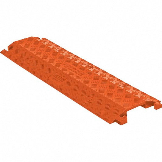 Checkers FL1X4-O Floor Cable Cover Polyurethane, 1 Channel, 4" Max Cable Dia