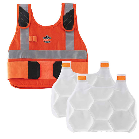 Ergodyne 12221 Size L/XL, Orange Cooling Vest