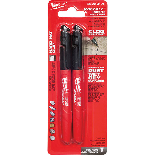 Milwaukee Tool 48-22-3105 UV Marker Black, AP Non-Toxic, Fine Point