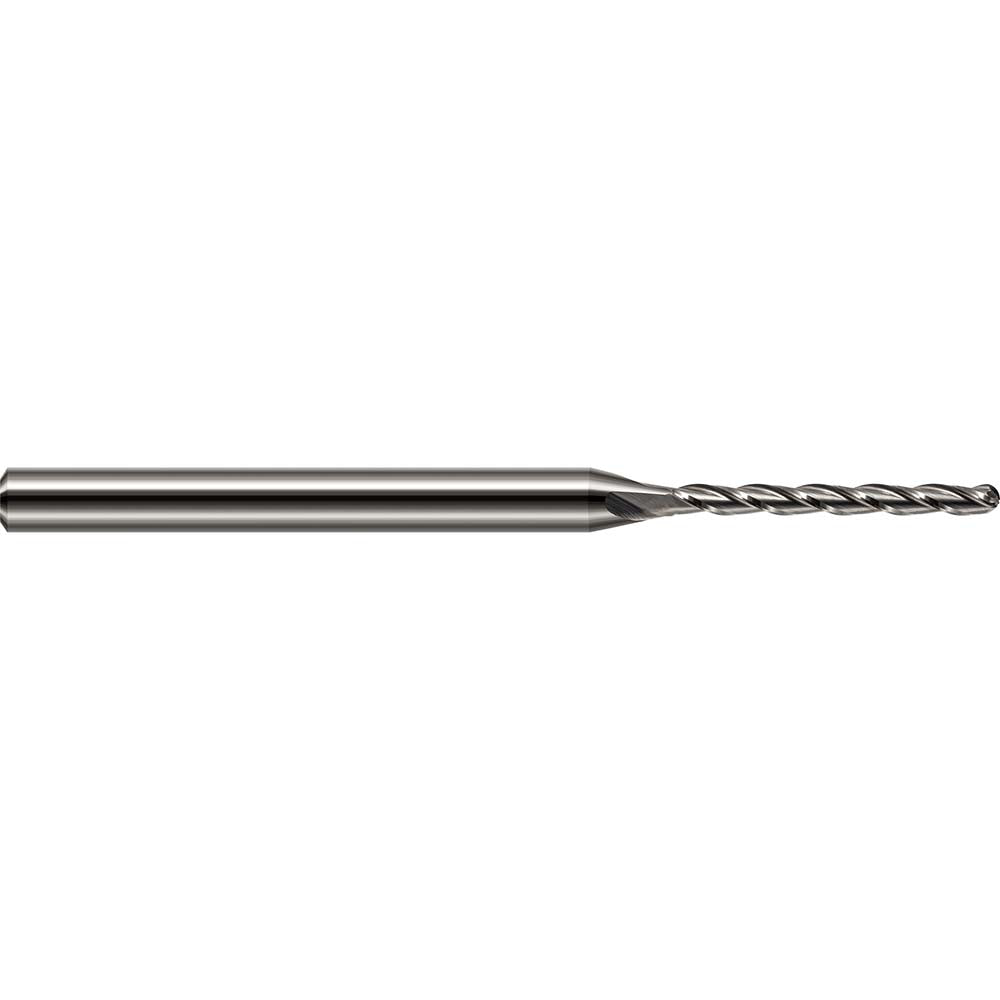 Harvey Tool 35162 Ball End Mill 0.0620" Dia, 0.7500" LOC, 3 Flute, Solid Carbide