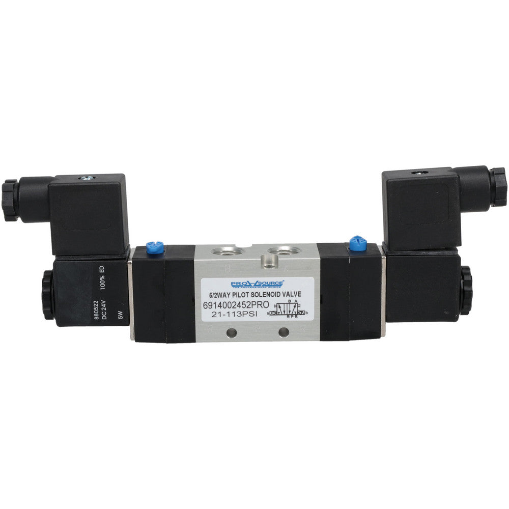 Pro-Source 6914002452PRO Stacking Solenoid Valve Internal Pilot, 5-Way, 2 Position, Solenoid Return