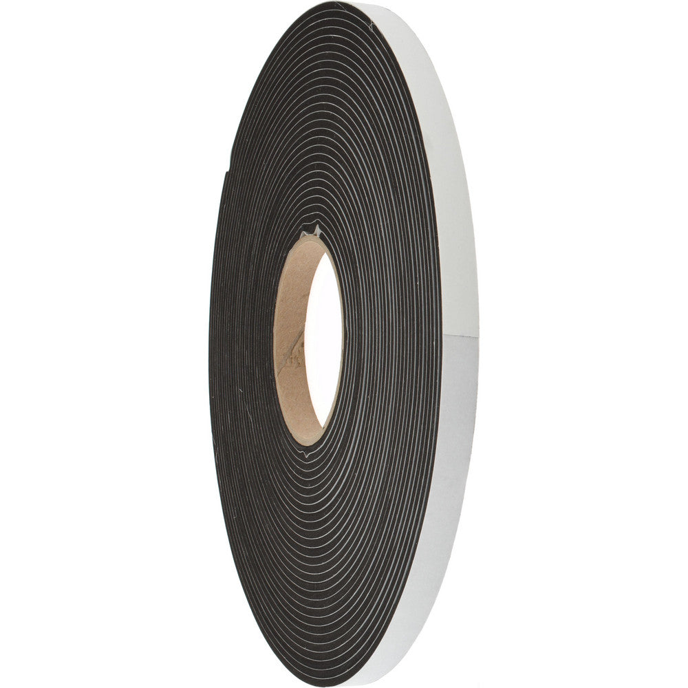 D.A.R. Industrial Prods. Inc. 31943566 Roll Closed Cell, Neoprene-Blend Spring Rubber, 1/2" Wide, Black