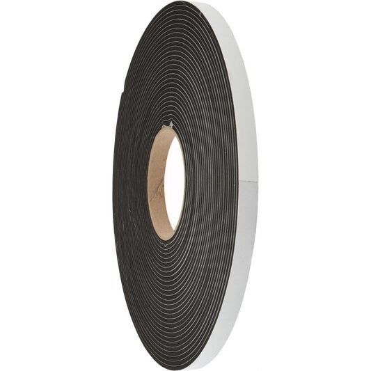 D.A.R. Industrial Prods. Inc. 31943566 Roll Closed Cell, Neoprene-Blend Spring Rubber, 1/2" Wide, Black