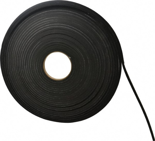 D.A.R. Industrial Prods. Inc. 31943582 Roll Closed Cell, Neoprene-Blend Spring Rubber, 1/2" Wide, Black